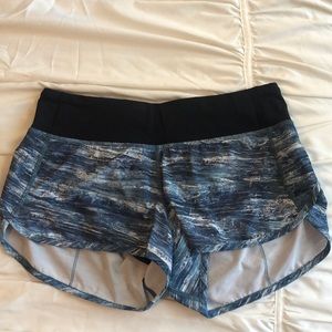 Lululemon speed shorts